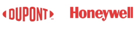 A red and white logo for the home depot.