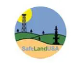 A logo of the safe land usa project.