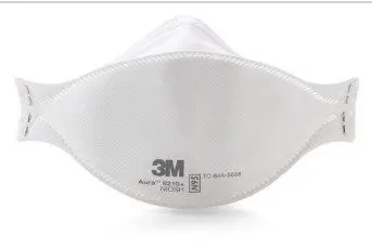 A white mask with the word 3 m written on it.