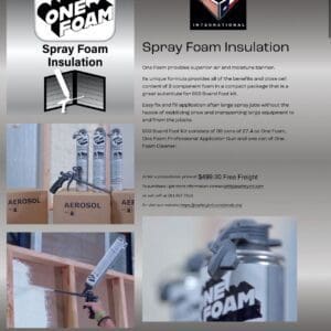 Spray Foam Insulation Information Flyer