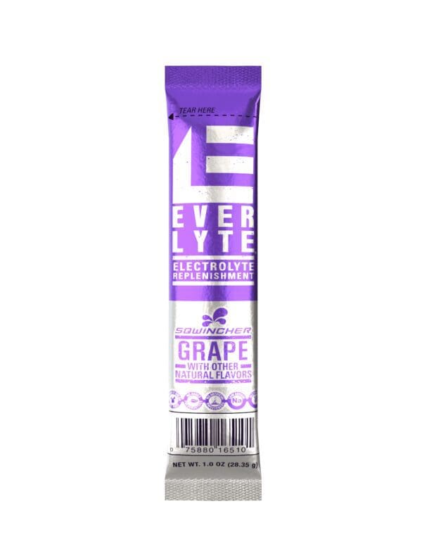 A purple tube of product with the word " ever lyte ".